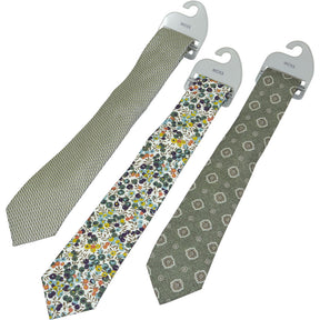 Moss Liberty Fabric Sage Green Floral Pattern Tie Bundle x 3