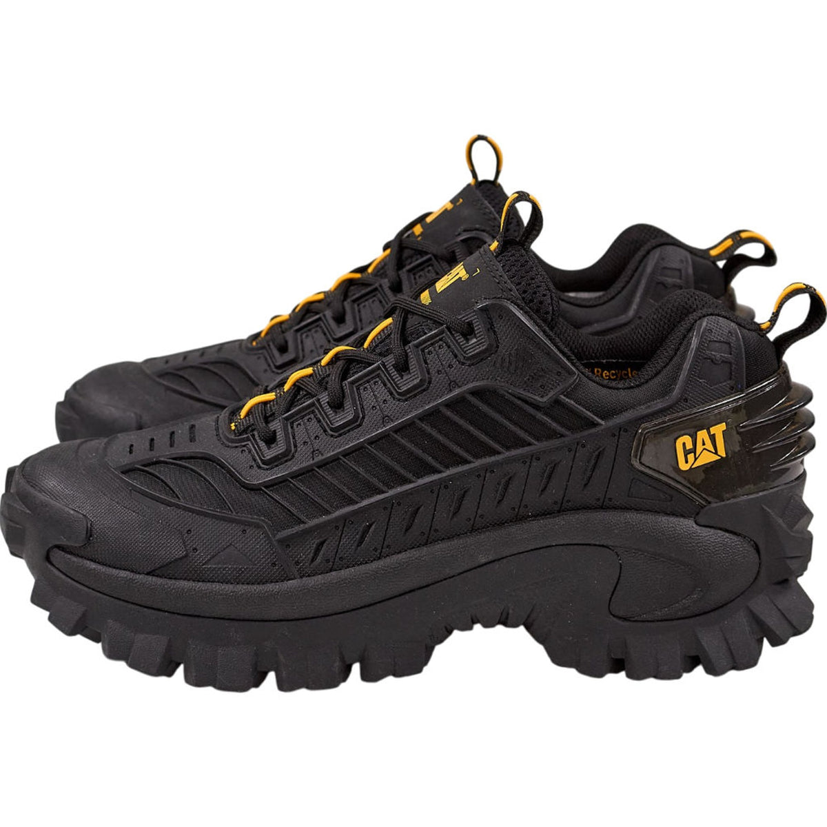 CAT Black Intruder Mecha Trainers UK 8