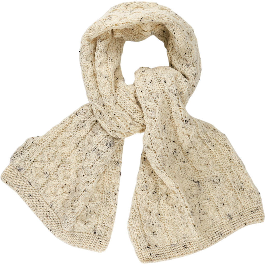 Glencroft Cream Wool Scarf