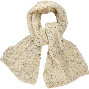 Glencroft Cream Wool Scarf