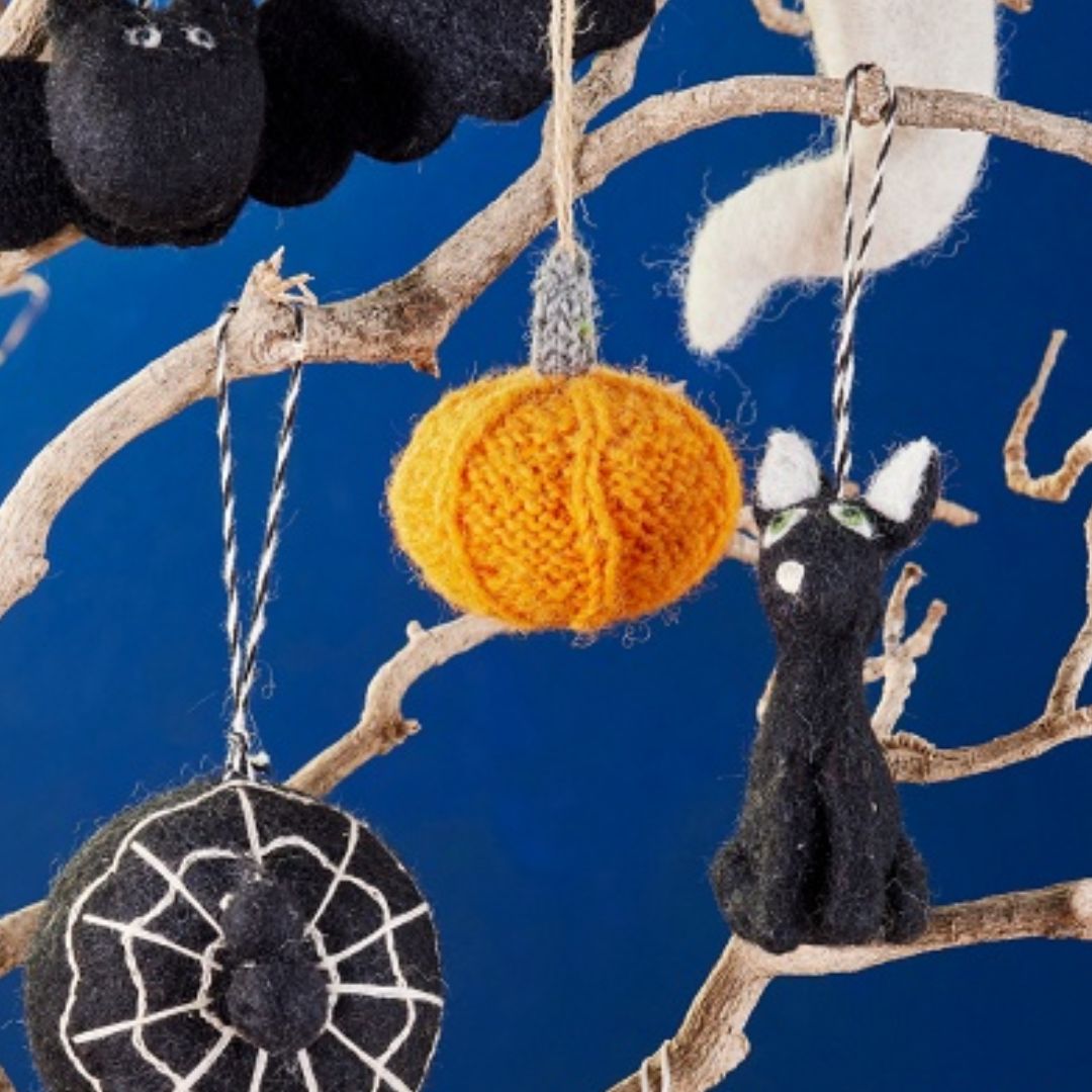 Knitted Wool Pumpkin Decoration