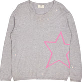 Hush Grey Pink Star Jumper