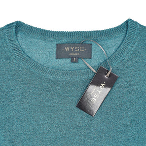 Wyse Blue Leah Lurex Knitted Tee