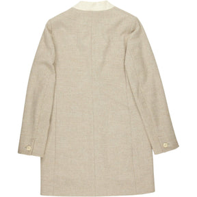 Me+Em Beige Contrast Collar Jacket