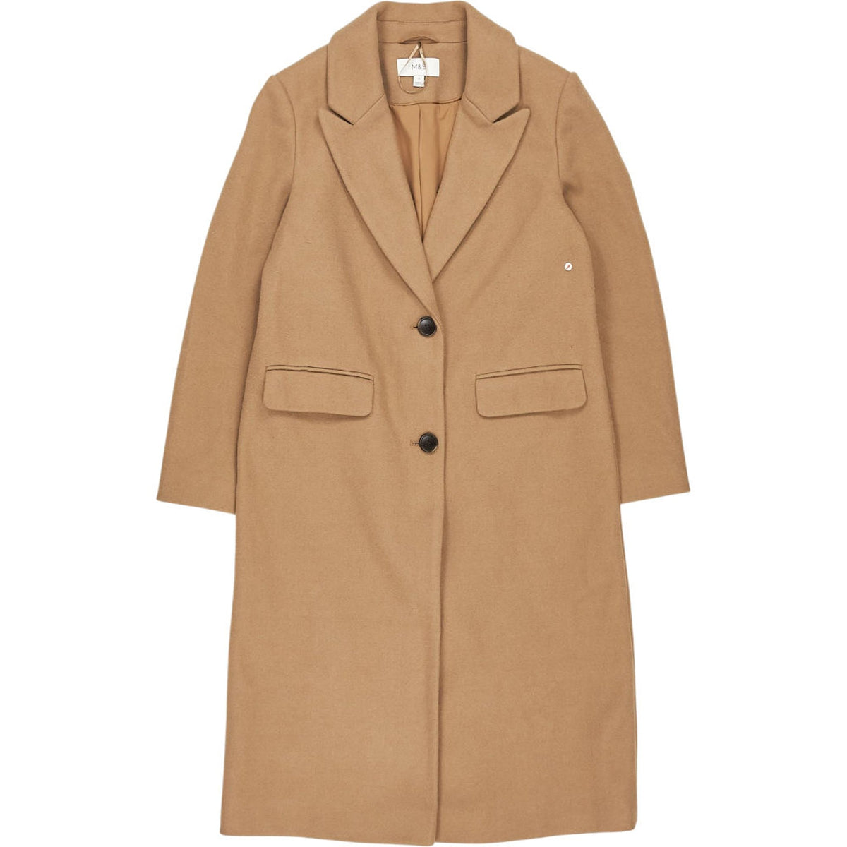 M&S Camel Wool Blend Coat