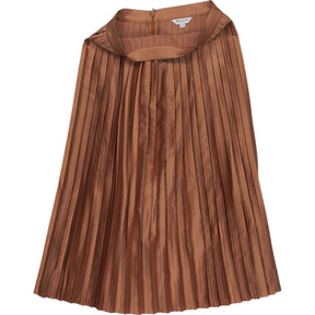 Great Plains Copper Pleated Midi Skirt