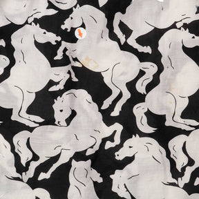 Stella McCartney Black White Horse Print Summer Dress