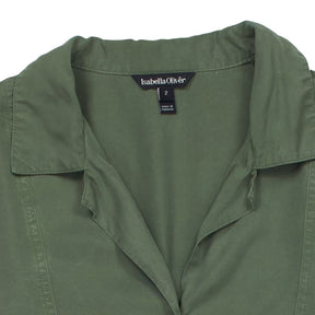 Isabella Oliver Green Button-Up Dress