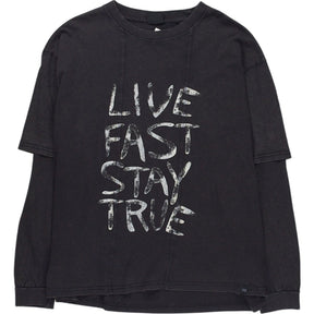Pull&Bear Black Long Sleeve T-Shirt