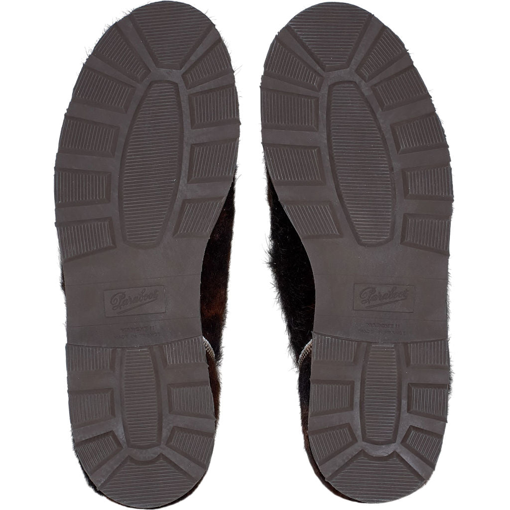 Paraboot Brown Fur Slip-On Shoes