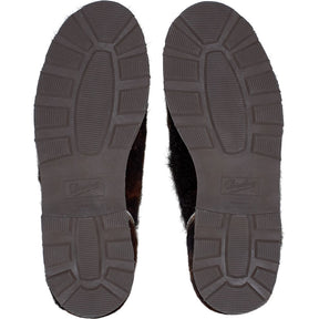 Paraboot Brown Fur Slip-On Shoes
