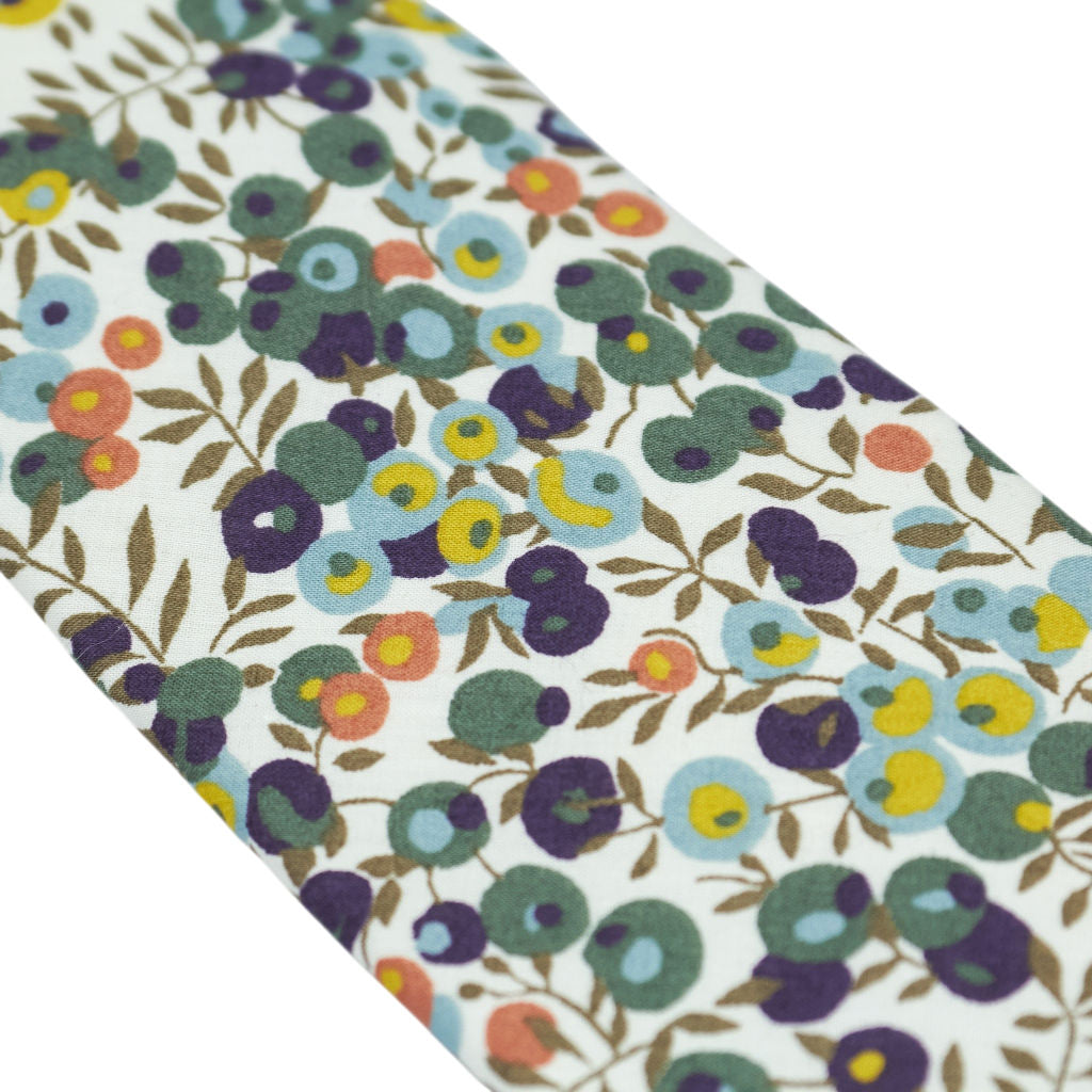 Moss Liberty Fabric Sage Green Floral Pattern Tie Bundle x 3