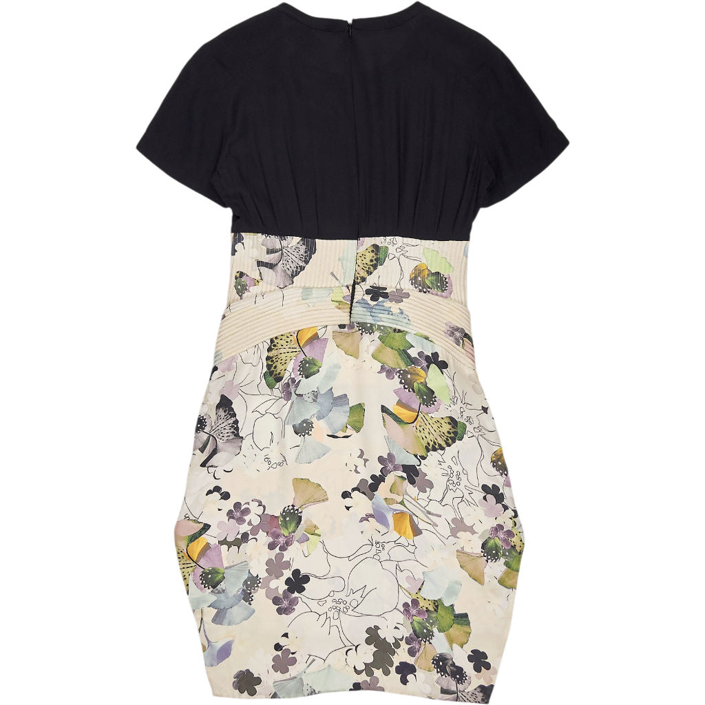Phillip Lim Black Floral Silk Occasion Dress