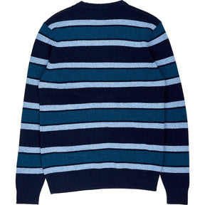 Floreal Blue Striped Lambswool Jumper