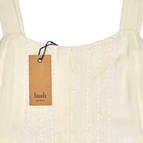 Hush Ecru Kathina Lace Midi Dress