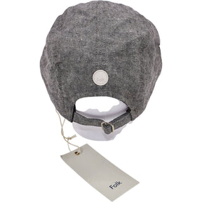 Folk Soft Black Linen Twill 5 Panel Cap