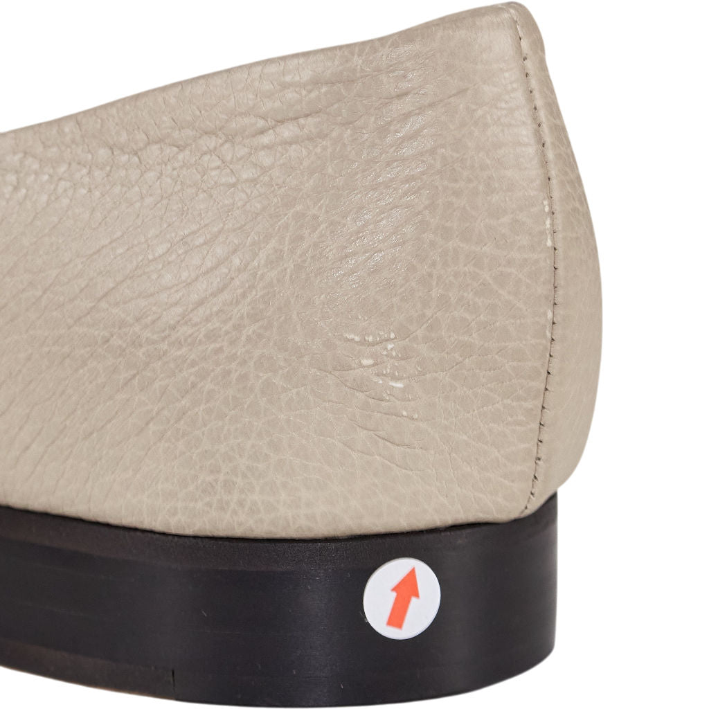 Bowhill & Elliott Beige Leather Street Slippers