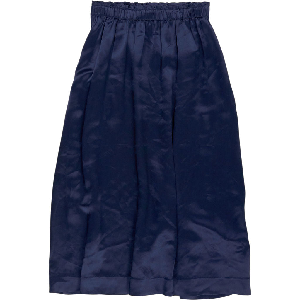 Wyse Navy Blue Midi Skirt