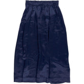 Wyse Navy Blue Midi Skirt