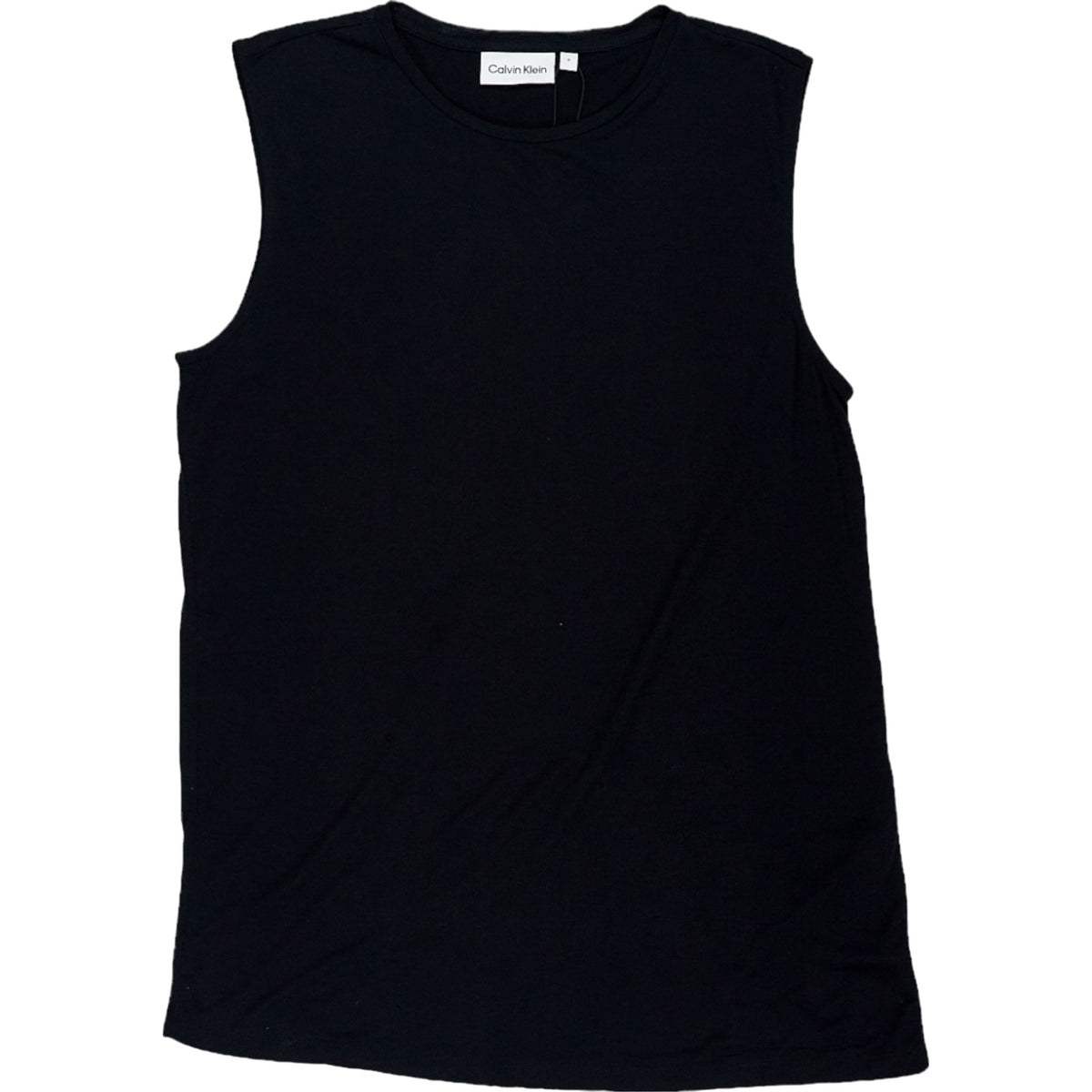 Calvin Klein Black Overlay Jersey Tank Top