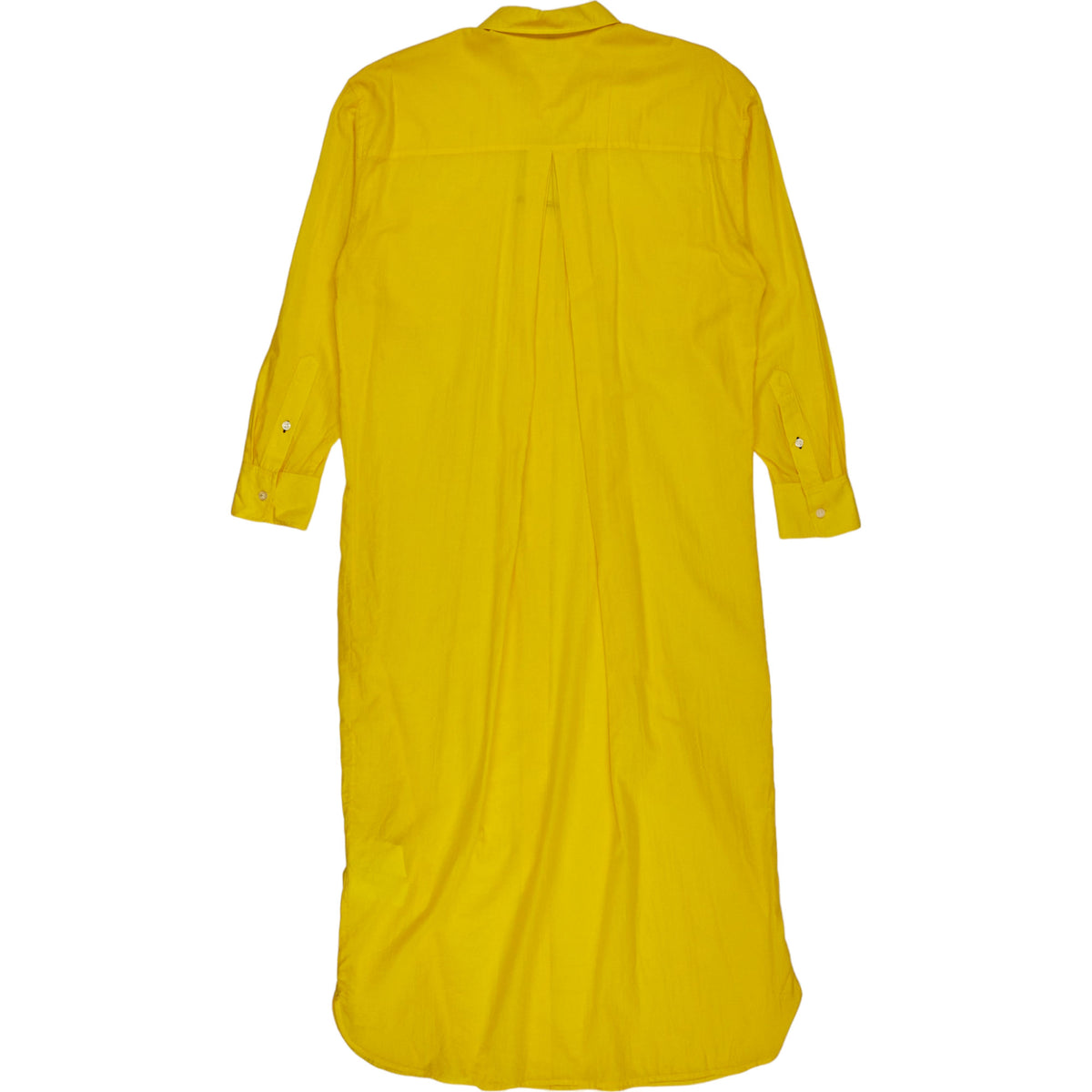 Tommy Hilfiger Vivid Yellow Voile Oversized Long Shirt Dress