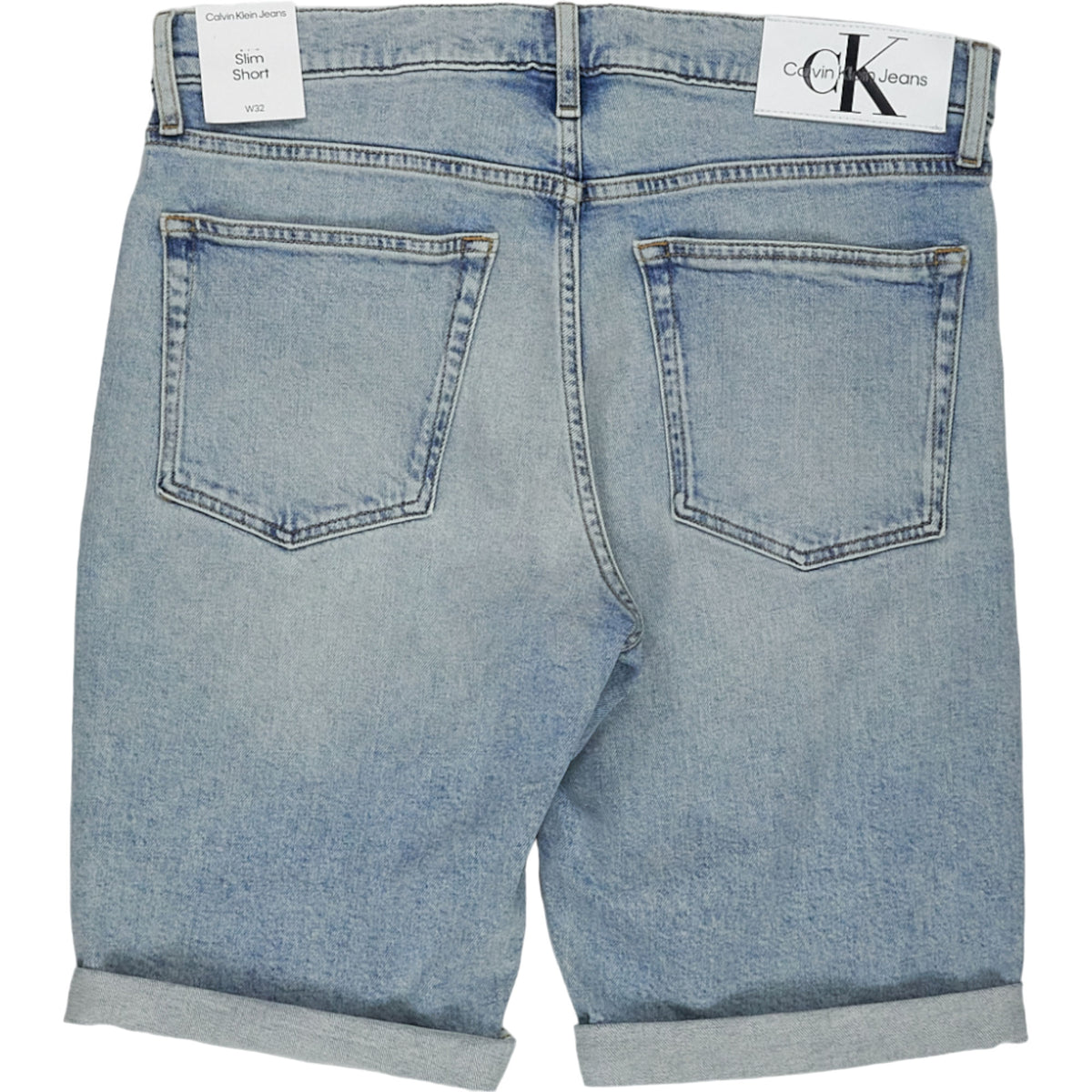 Calvin Klein Jeans Light Blue Slim Short Shorts