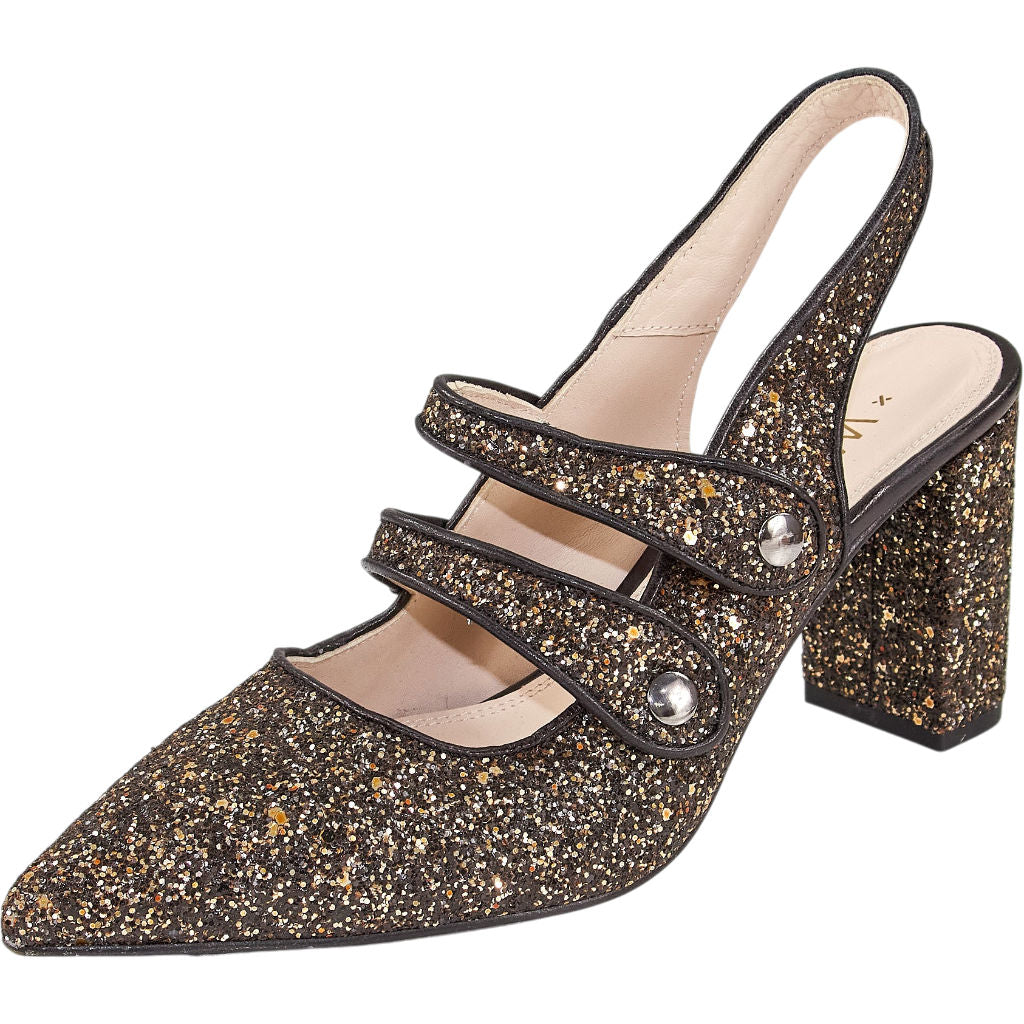 WYSE Glitter Strappy Heels