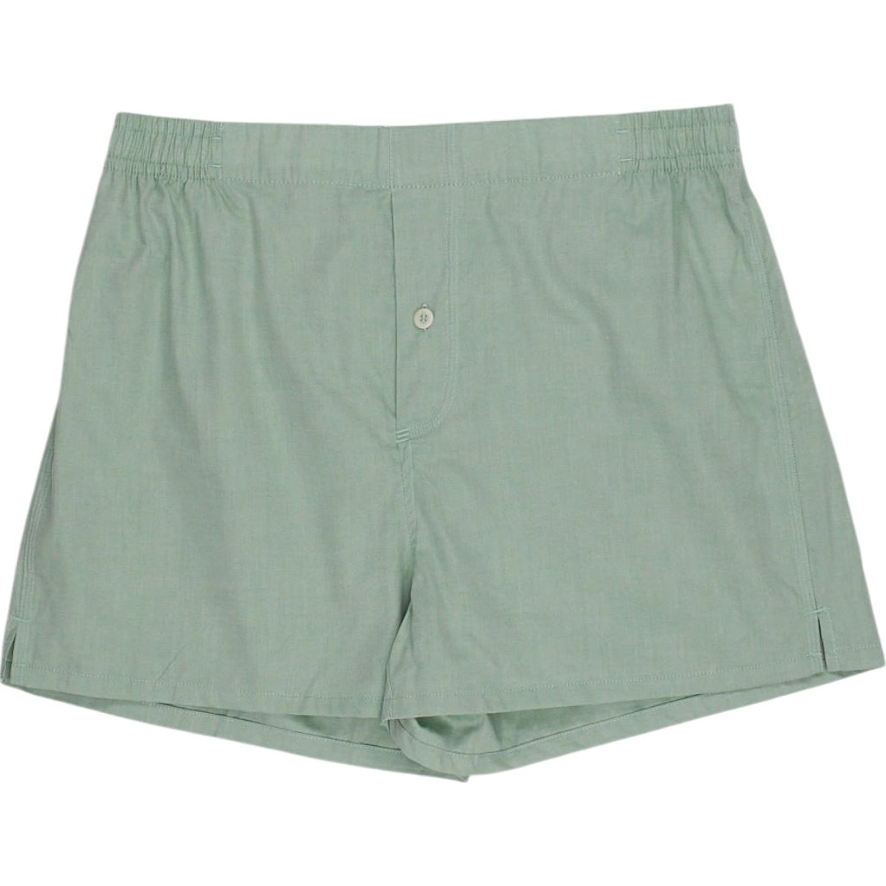 Hamilton + Hare Green Cotton Boxer Shorts L