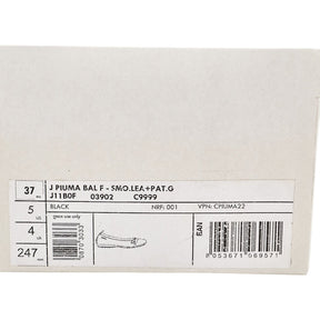 Geox Black Leather Ballet Flats