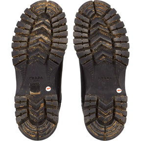 Prada Black Leather Ankle Boots