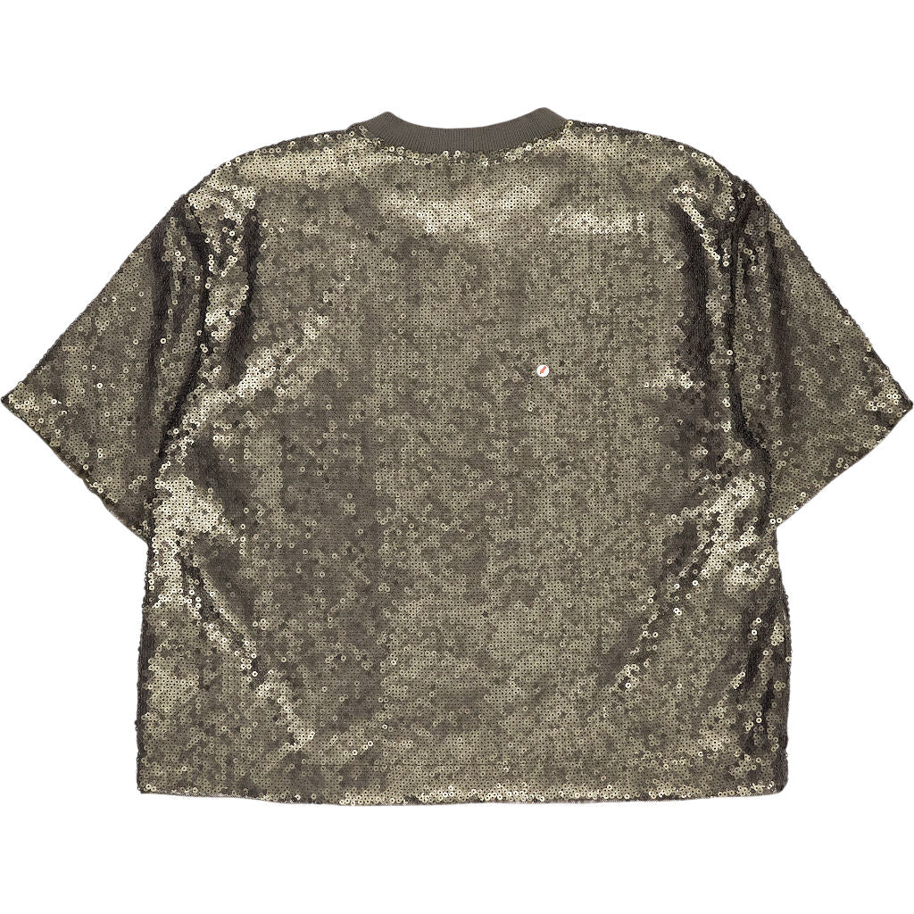 Hush Khaki Holly Sequin Tee