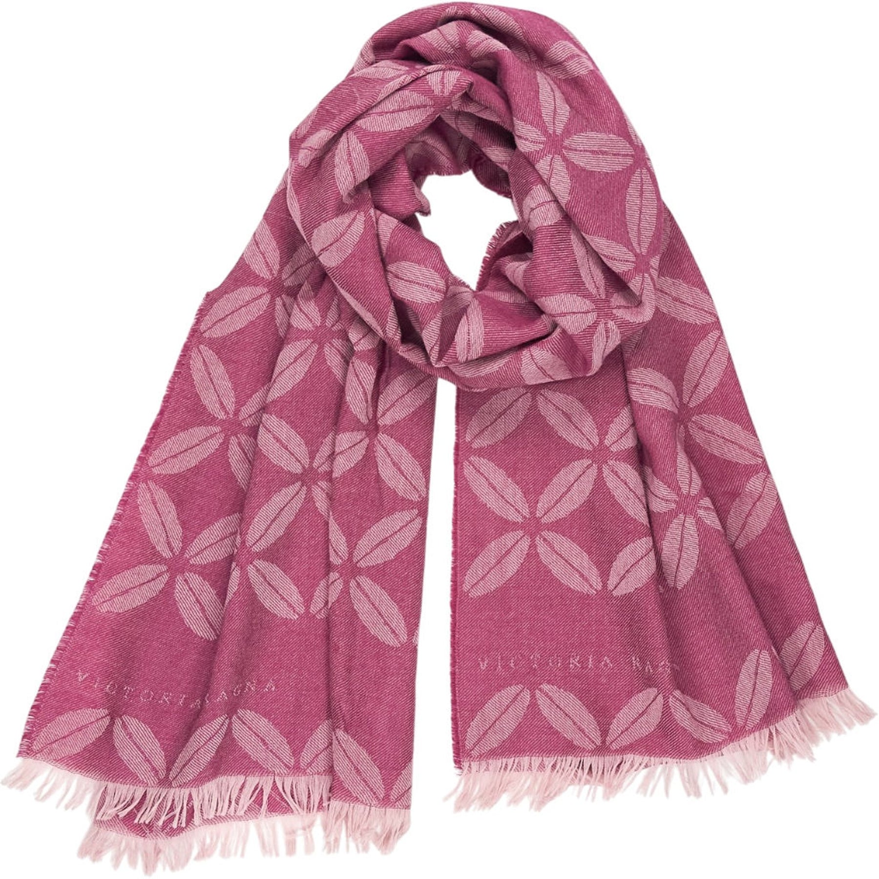 Victoria Ragna Pink Patterned Scarf