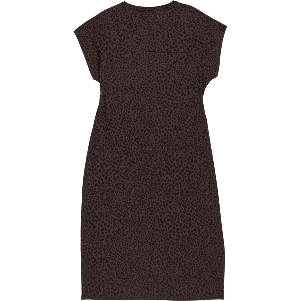 Hush Brown Trinny Stretch Jersey Midi Dress