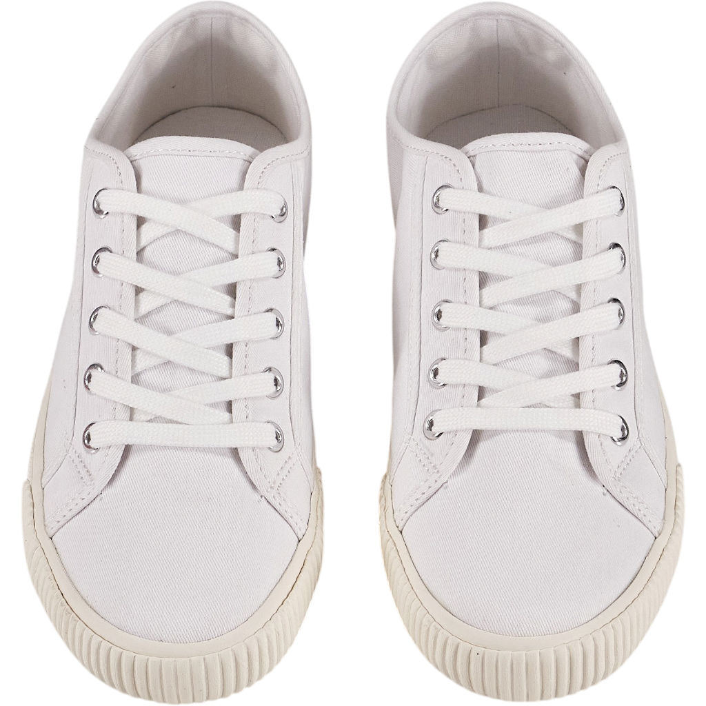 Hush White Henley Canvas Trainers