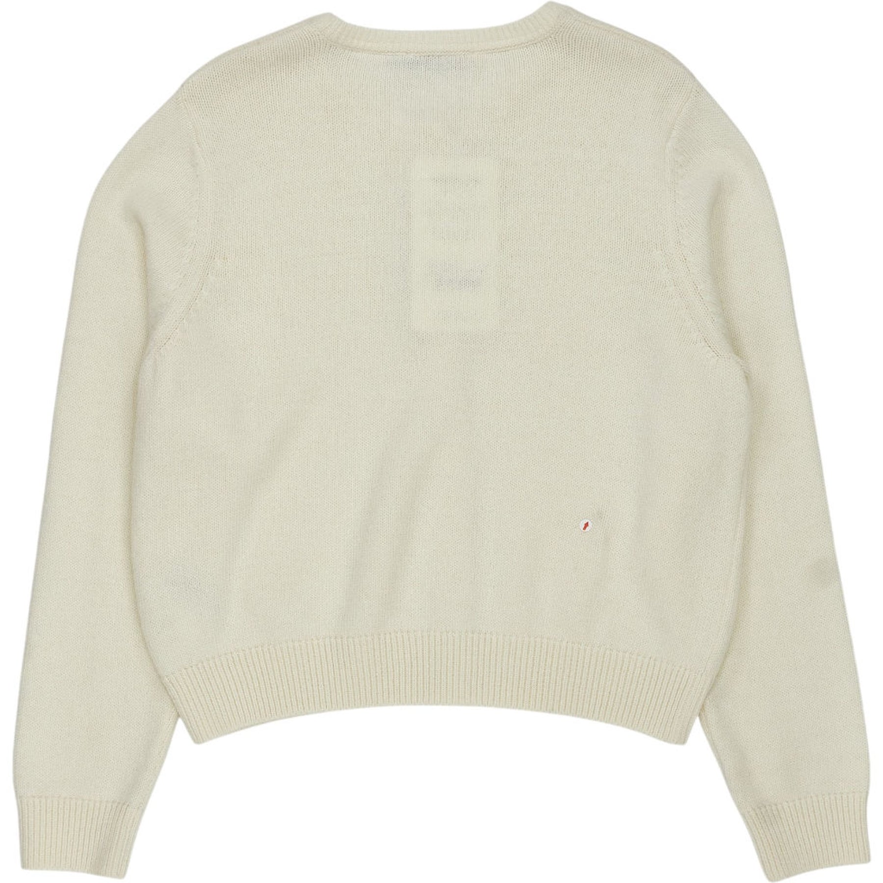 Baukjen Cream Wool Blend Crew Neck Cardigan