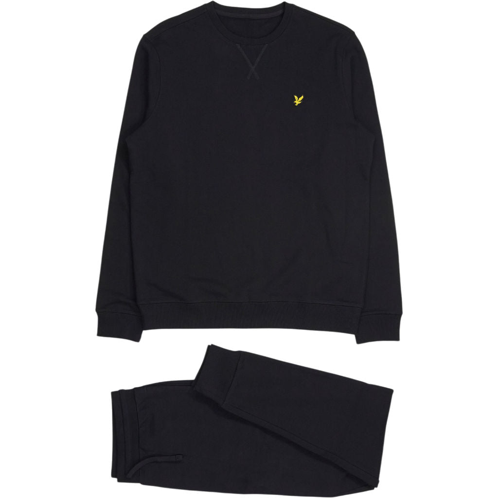 Lyle & Scott Black Crewneck Sweatshirt and Joggers