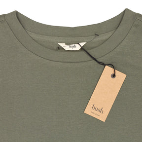 Hush Khaki Mimi Puff Sleeve Tee