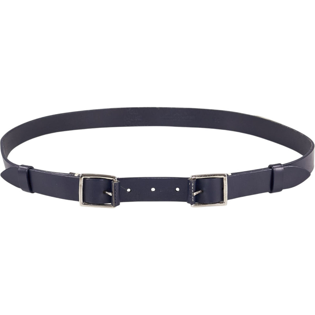 YMC Navy Leather Belt
