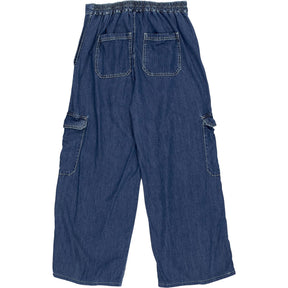 NRBY Blue Wide Leg Cargo Trousers