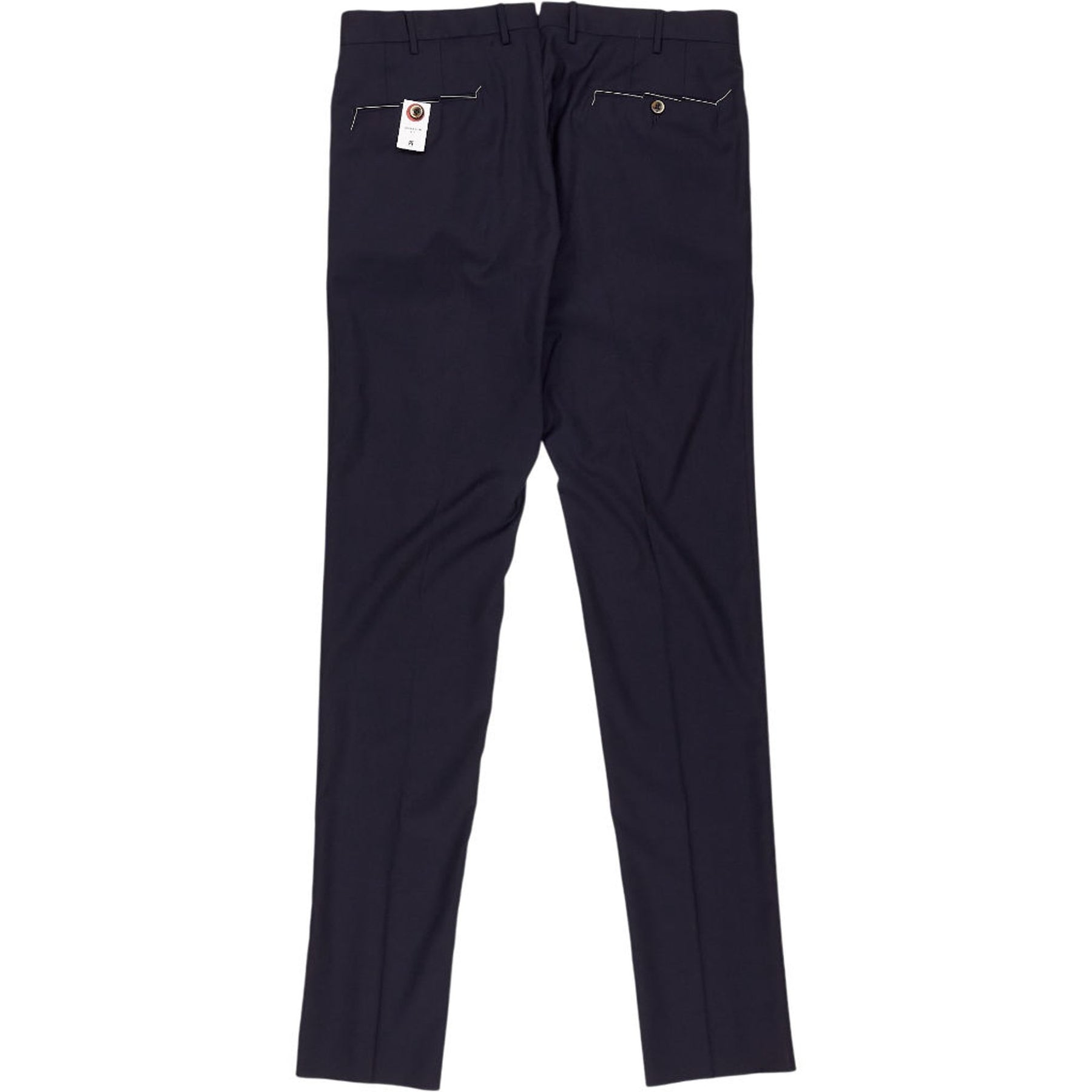 PT Torino Navy Wool Slim Trousers