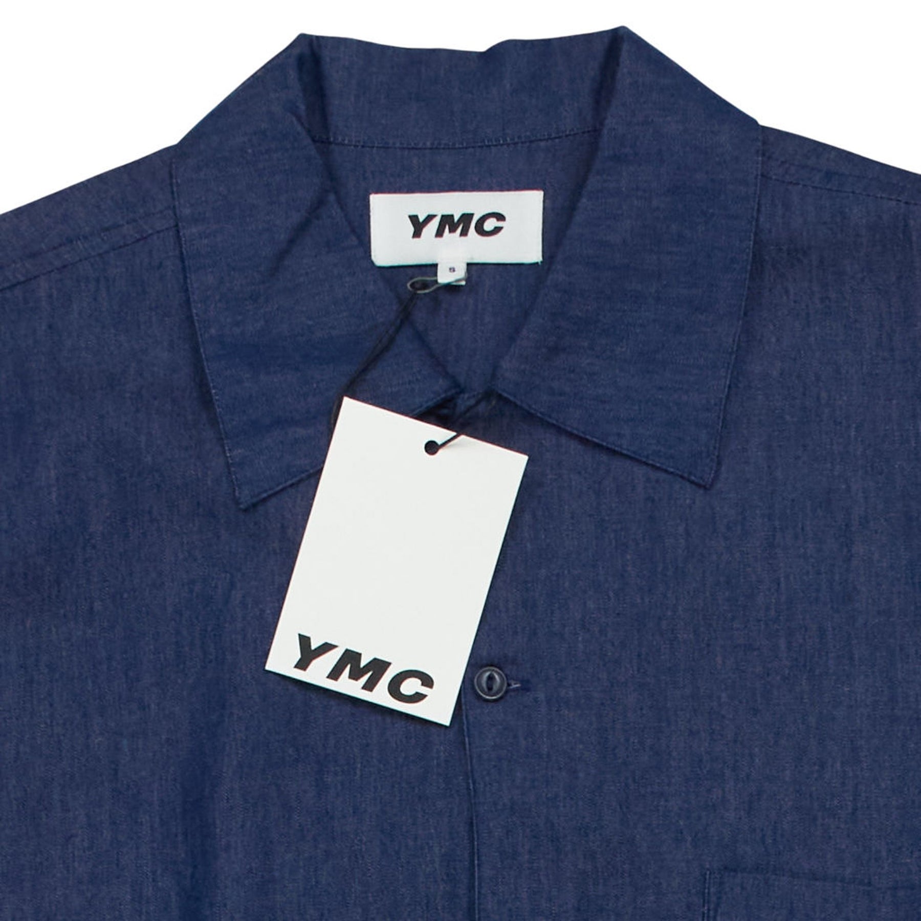 YMC Indigo Embroidered Shirt