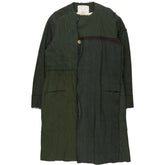 By Walid Green Linen Coat