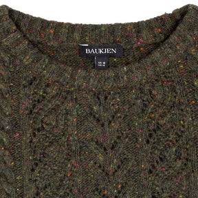 Baukjen Olive Cable Knit Jumper