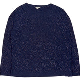 Hush Navy/Copper Polka Dot Long Sleeve Top
