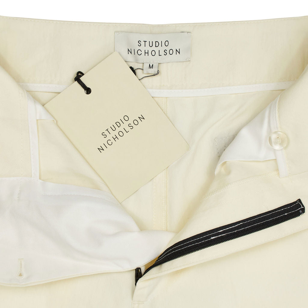 Studio Nicholson Cream Navis Zip Detail Pants