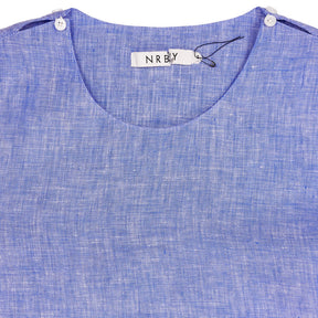 NRBY Blue Linen Top