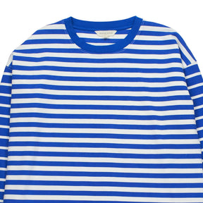 Beaufort & Blake Blue White Striped Long Sleeve Top
