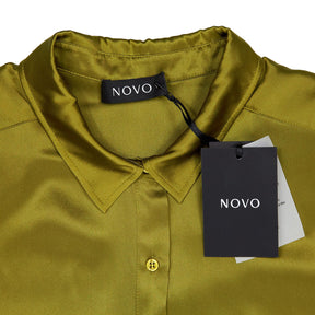 Novo Olive Silk Shirt