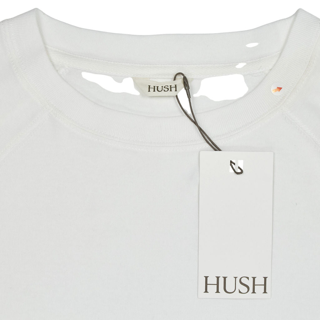 Hush White Cotton Raglan Top