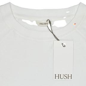 Hush White Cotton Raglan Top